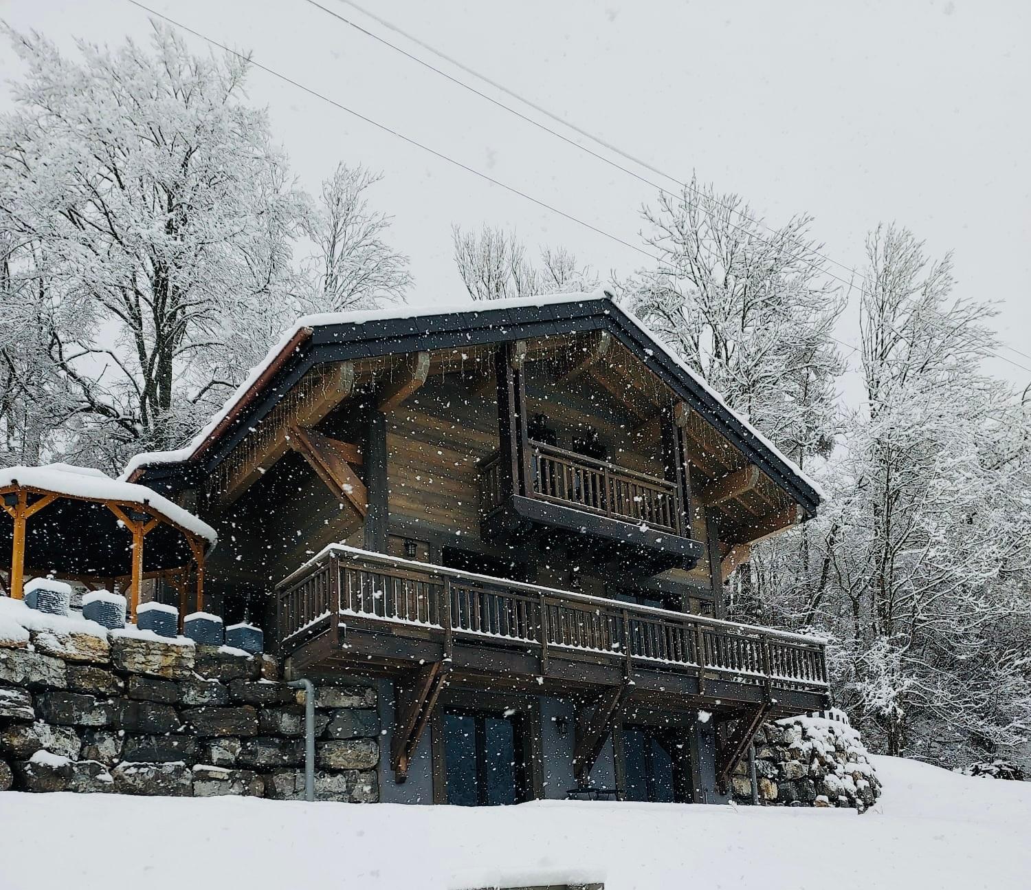 Вилла Chalet Du Bonheur Bonnevaux  Экстерьер фото